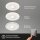 Briloner LED-Einbauleuchten 3er-Set – Ø 84 mm – 5 W – 3-fach schaltbar – Memory – IP44 – Weiß