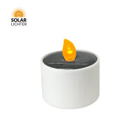 Nordlicht Professional Candle Solar-Teelicht Flacker-Effekt IP44 Weiß