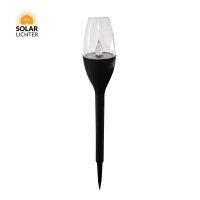 Nordlicht Professional Jardin Solar-Beetleuchte Erdspieß 43cm Flacker-Effekt IP44 Schwarz
