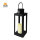 Nordlicht Professional Castillo Solar-Laterne Metall Flacker-Effekt IP44 Schwarz