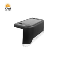 Nordlicht Professional Edge Solar Zaunleuchten 4er Set Schwarz 8cm 2700K (