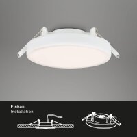 LED Einbaulampe EBL Rahmenlos, Weiß, Bohrloch 7 cm,...