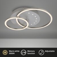 Deckenleuchte Briloner Frame LED getrennt schaltbar Aluminium schwenkbare Deckenlampe 24 Watt