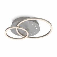 Deckenleuchte Briloner Frame LED getrennt schaltbar Aluminium schwenkbare Deckenlampe 24 Watt