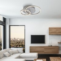 Deckenleuchte Briloner Frame LED getrennt schaltbar Aluminium schwenkbare Deckenlampe 24 Watt
