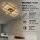 BRILONER LED Deckenleuchte 50cm | Schwarz, Holz-Akzent & 3000K Warmweiß