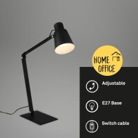 Tischleuchte Briloner Schwarz E27 max. 10Watt Tischlampe