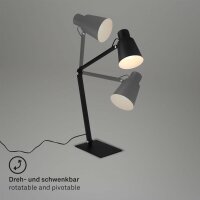 Tischleuchte Briloner Schwarz E27 max. 10Watt Tischlampe