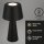 Briloner LED Akku-Tischleuchte 7437-015 – Kabellose Tischlampe dimmbar mit USB-Ladefunktion, schwarz, 3,5 W, IP44