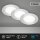 Einbauleuchte Briloner 3 Watt LED Weiß 3er Set IP65 350 Lumen Spots Einbaulampen