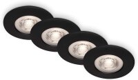 Einbauleuchten Briloner 4 x 4,9 Watt LED IP44 Einbauspots...