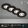 Einbauleuchten Briloner 4 x 4,9 Watt LED IP44 Einbauspots dimmbat über Lichtschalter Schwarz