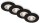 Einbauleuchten Briloner 4 x 4,9 Watt LED IP44 Einbauspots dimmbat über Lichtschalter Schwarz