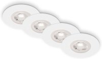 Briloner LED Einbauleuchten 4er Set Flach Ø9cm...