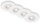 Briloner LED Einbauleuchten 4er Set Flach Ø9cm 4x4,9W 480lm Weiß IP44 Dimmbar (7999-046)