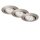 Einbauleuchten Briloner LED 3er Set Nickelmatt 3 Watt IP23 Einbauspot