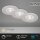 Einbauleuchten Briloner 3 x 4,9 Watt LED IP44 Chrom-Matt dimmbar Einbauspots
