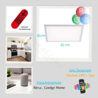 Deckenleuchte LeuchtenDirekt Lola Flat Smart LED Panel 24...