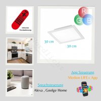 Deckenleuchte LeuchtenDirekt Lola Flat Smart LED Panel 18...