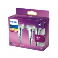 Leuchtmittel Philips E14 2,8 Watt LED R50 Doppelpack...