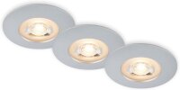 Einbauleuchten Briloner 3 x 4,9 Watt LED IP65 Einbauspots...