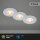 Einbauleuchten Briloner 3 x 4,9 Watt LED IP65 Einbauspots Chrom matt 480 Lumen