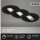 Briloner Kulana LED Einbaustrahler Set Schwarz Ø9cm Schwenkbar Dimmbar 3x 5W 460lm Warmweiß