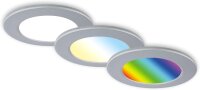 Einbauleuchten Briloner 3 x 4,8 Watt Chrom matt IP65...