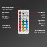 Einbauleuchten Briloner 3 x 4,8 Watt Weiß IP65 Fernbedienung dimmbar RGB & CCT Einbauspots