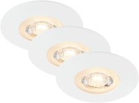 LED Einbauleuchten IP65, Weiß, Bohrloch 6,8 cm,...