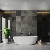 LED Einbauleuchten IP65, Weiß, Bohrloch 6,8 cm, 3x4,9W, 480lm, 3000K, IP65, Ø 9 cm – Briloner