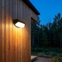 Außenleuchte Akzentlicht D01 Wandlampe 9 Watt LED Schwarz Gartenleuchte IP65 Alu