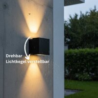 Außenwandleuchte Akzent Licht D08 Würfel 6...