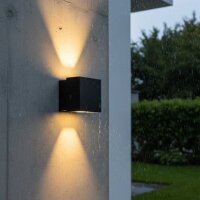 Außenwandleuchte Akzent Licht D08 Würfel 6...