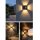 Außenwandleuchte Akzentlicht D07 Schwarz 12 Watt LED Aluminium Glas Wandlampe Würfel IP54