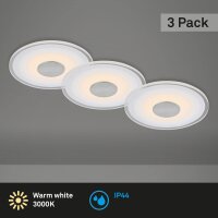 Einbauleuchte Briloner 3 x 6 Watt LED Aluminium IP44...