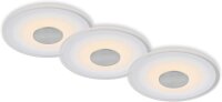 Einbauleuchte Briloner 3 x 6 Watt LED Aluminium IP44...