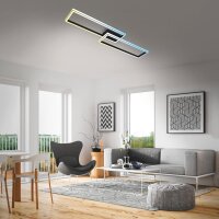 Deckenleuchte Briloner Frame 45 Watt LED schwarz Fernebdienung dimmbar Deckenlampe CCT