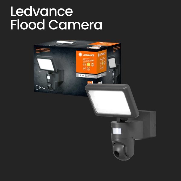 Außenleuchte Ledvance Flood Camera 23 Watt LED SmartHome Schwarz Gartenlampe