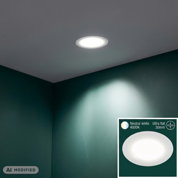 Einbauleuchte Briloner 3 Watt LED Weiß Spot Einbaulampe 4000K