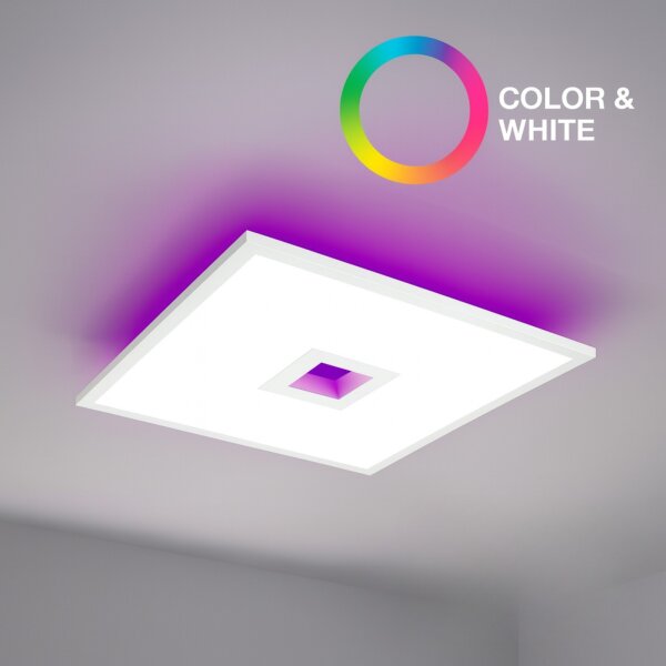 Deckenleuchte Ledvance Planon Hole Backlight 24 Watt LED Panel Wifi Smart RGB + CCT 45 cm