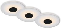 Einbauleuchte Briloner 3er Set 6 Watt LED Schwarz...