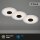 Einbauleuchte Briloner 3er Set 6 Watt LED Schwarz Einbauspot IP44 650 Lumen