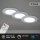 Einbauleuchten Briloner 3 x 4,8 Watt LED Chrom matt Fernbedienung dimmbar CCT IP44 Einbauspots