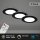 Einbauleuchten Briloner 3 x 4,8 Watt LED Schwarz Fernbedienung dimmbar CCT IP44 Einbauspots