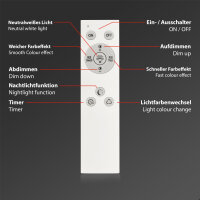 BRILONER Smart LED Panel Ø42cm | RGB/W, Dimmbar, WiFi & Sprachsteuerung