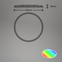 BRILONER Smart LED Panel Ø42cm | RGB/W, Dimmbar, WiFi & Sprachsteuerung