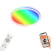 BRILONER Smart LED Panel Ø42cm | RGB/W, Dimmbar, WiFi & Sprachsteuerung