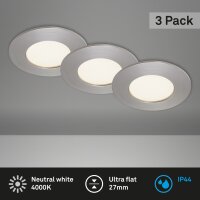 Einbauleuchten Briloner 3er Set LED 4,9 Watt...
