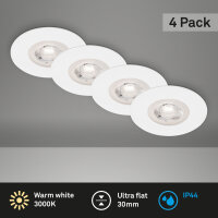 LED Einbauleuchten Kulana, Weiß-Matt, Bohrloch 6,8...